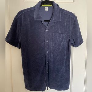 Boys Gap Towel Terry Short Sleeve Button Down